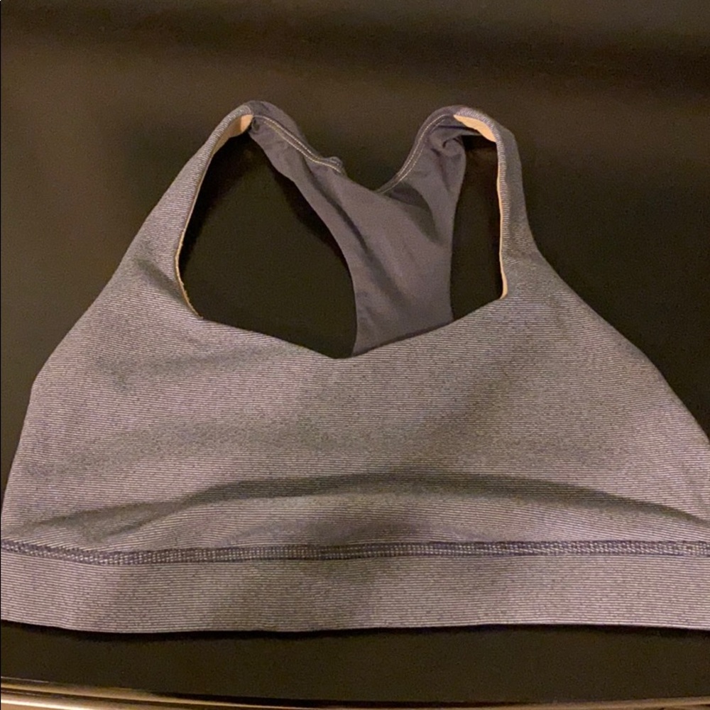 Navy blue lululemon sports bra